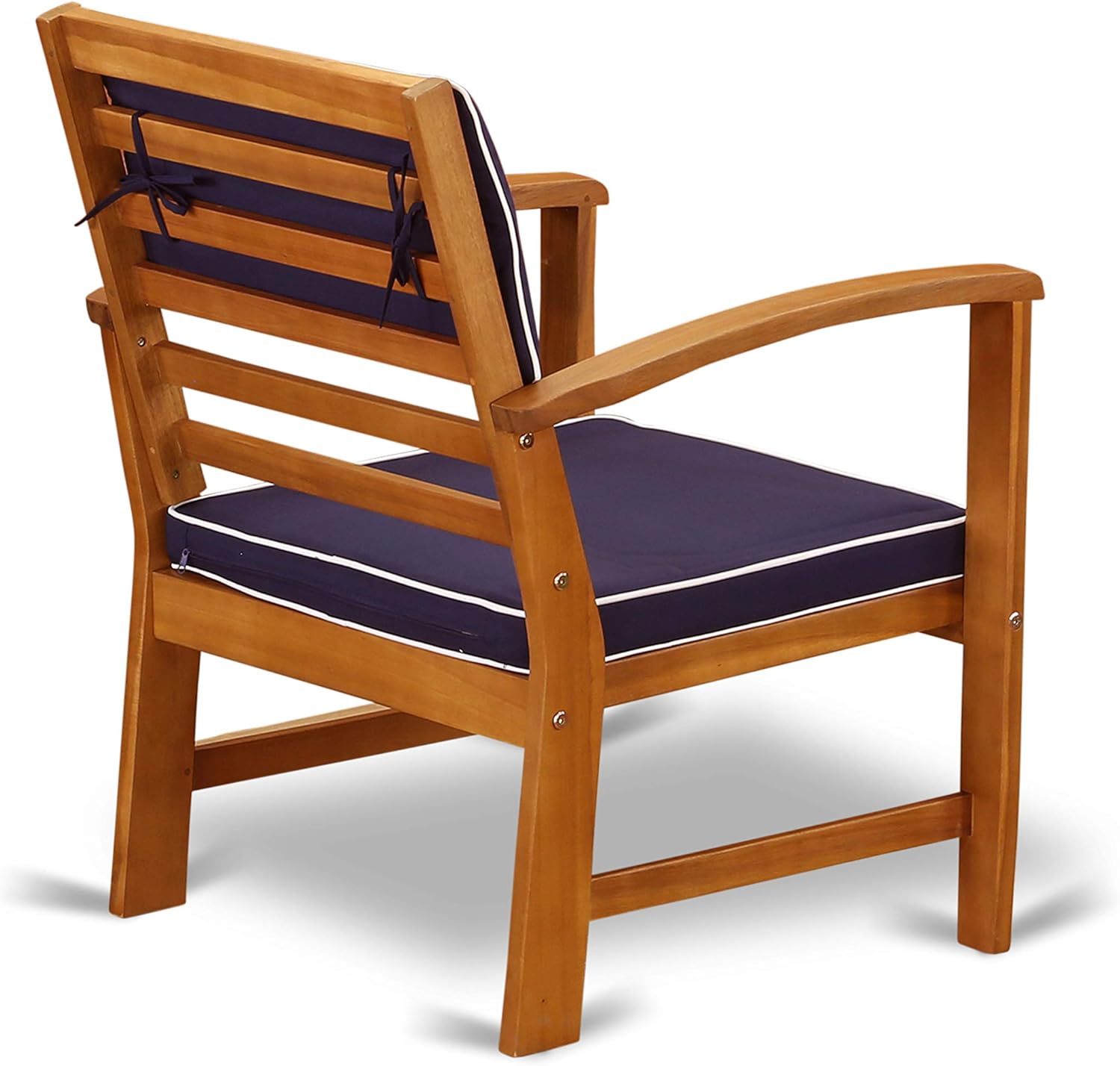 Coppell 4-piece Wood Patio Dining Set in Natural Oil