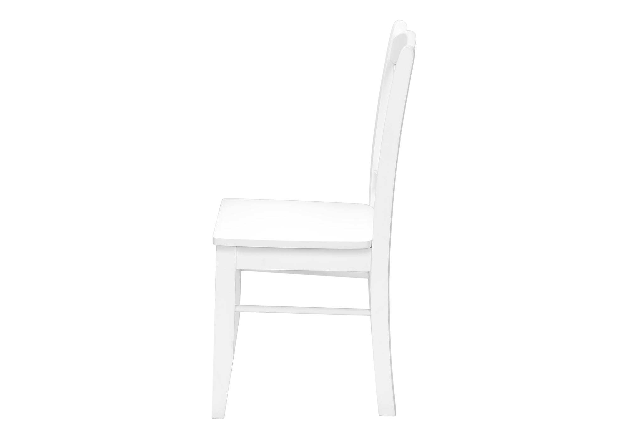 Modern X Back Kitchen Dining Side Chairs in White Set of 2