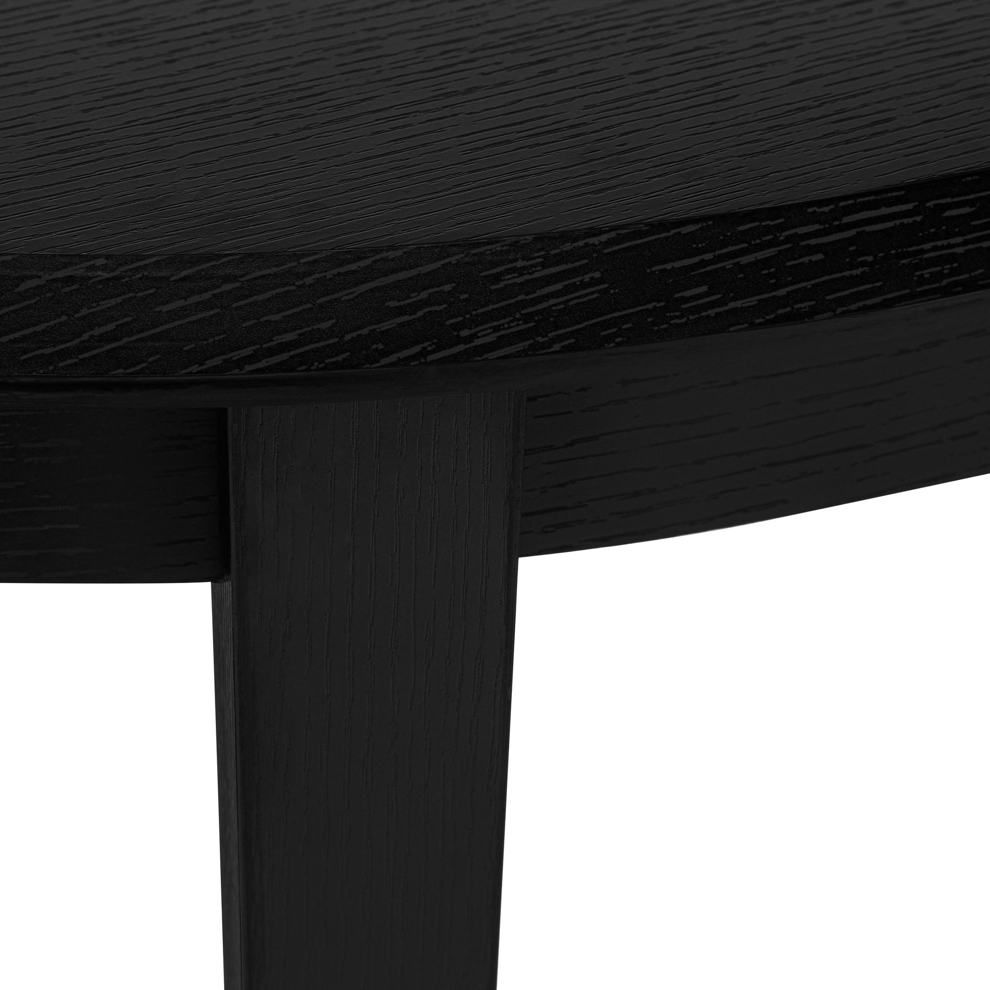 Half Moon Accent Sofa Entryway Console Table in Black