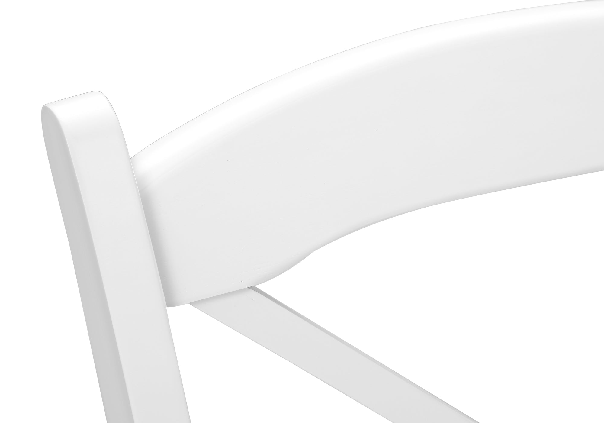 Modern X Back Kitchen Dining Side Chairs in White Set of 2