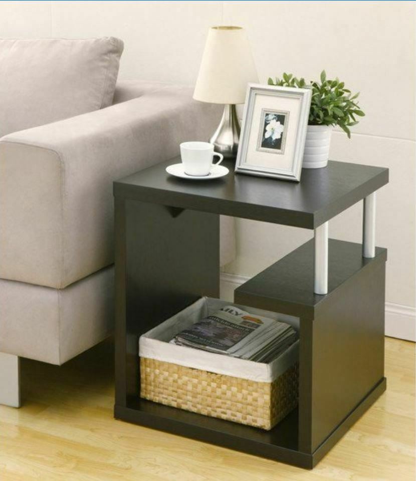 Furniture of America Level End Accent Table, Espresso