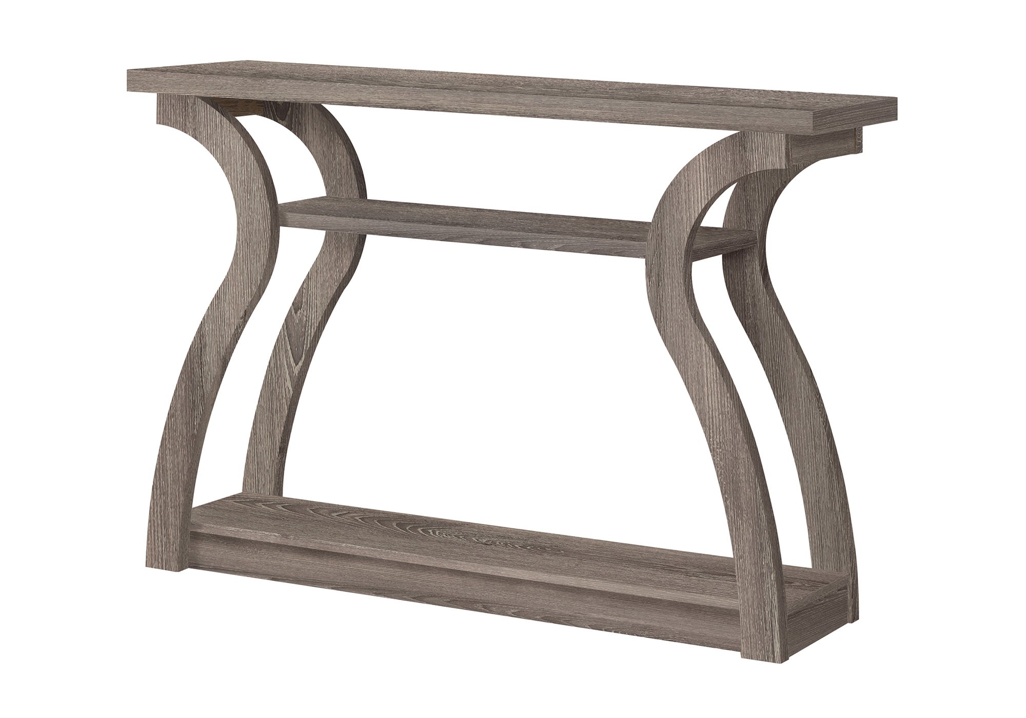 Dark taupe Accent Sofa Entryway Console Table With Shelf