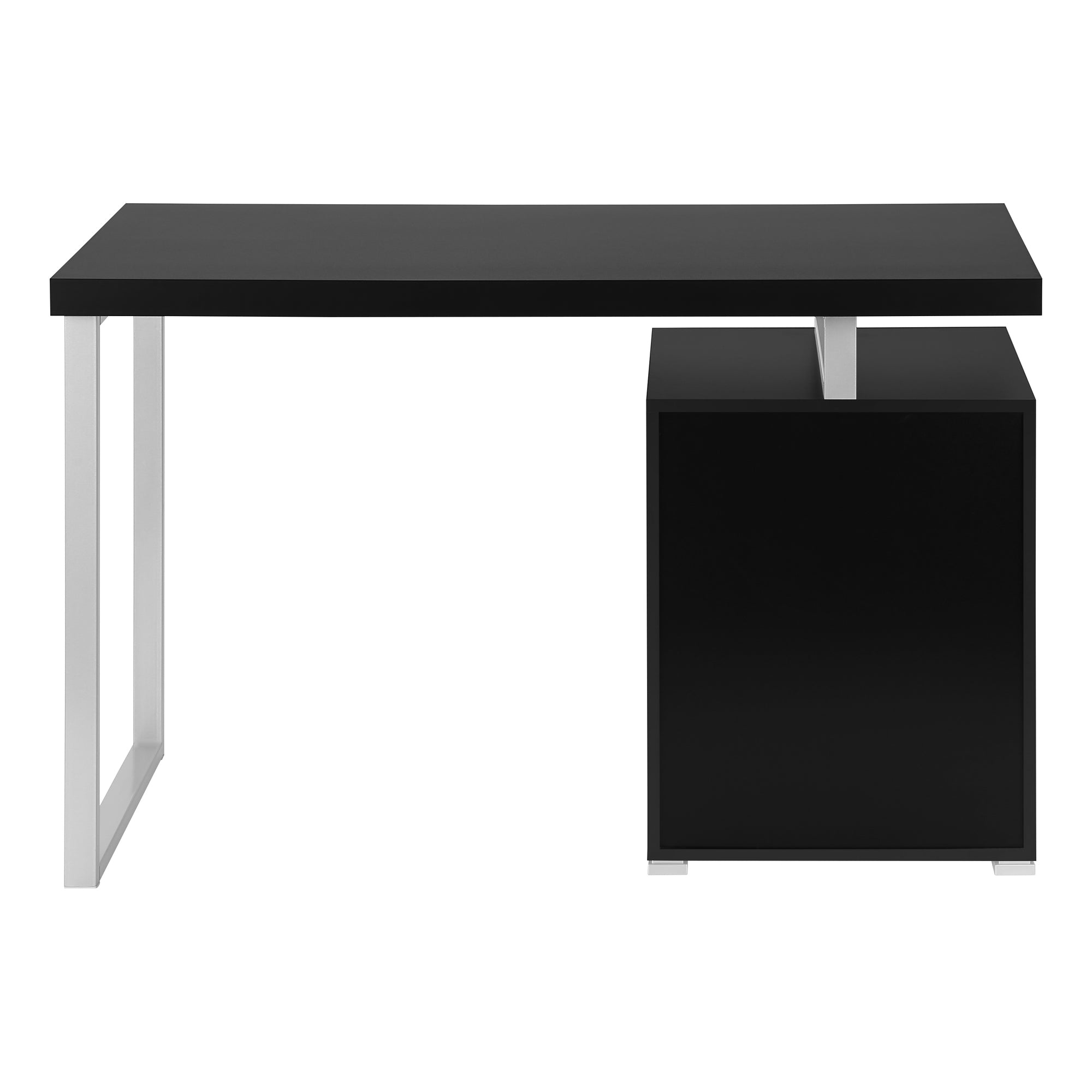 Left Or Right Set Up Modern Home Office Desk With Drawers in Black