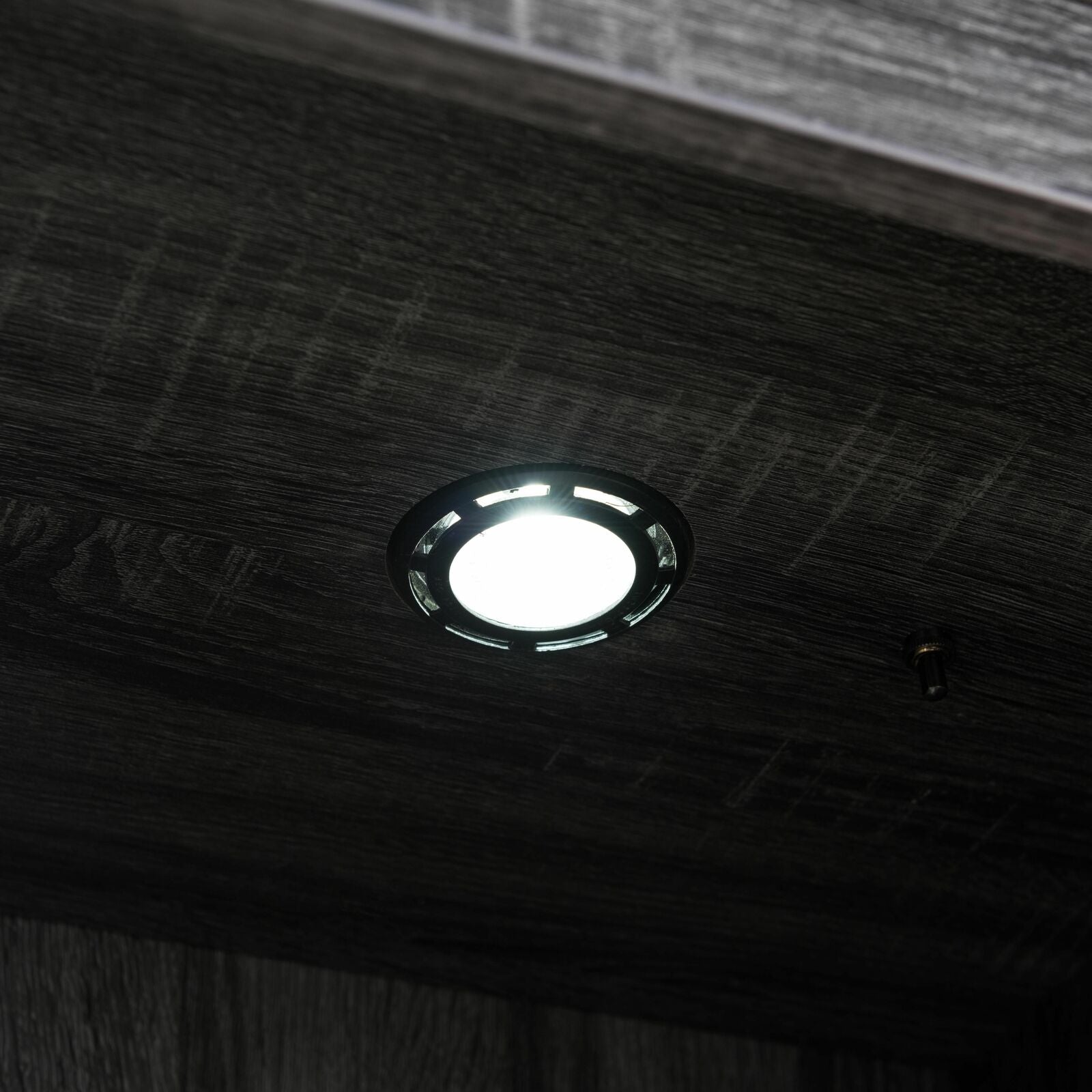 Lighted Curio Display Cabinet with Storage In Distressed Grey