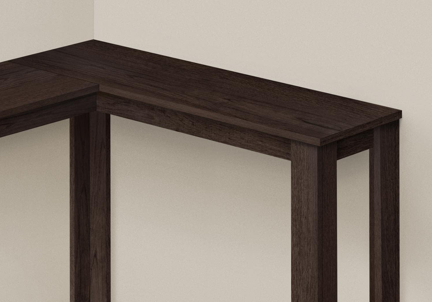 Accent Table Console Entryway Narrow Corner Bedroom Laminate Brown