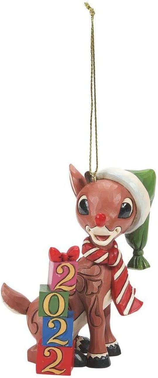 Enesco Rudolph Traditions by Jim Shore Rudolph 2022, Hanging Ornament