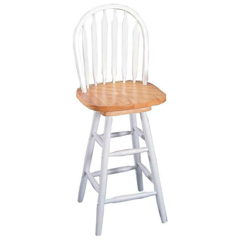 Coaster Arrow Back Country White And Natural Counter Height Stool Set Of 2 433