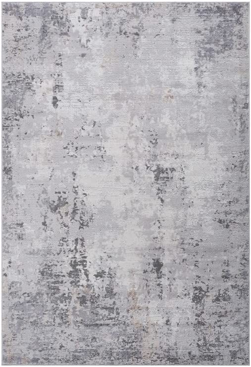 MARFI Contemporary Abstract Stain Resistant Area Rug Home Decor Ivory / Sand