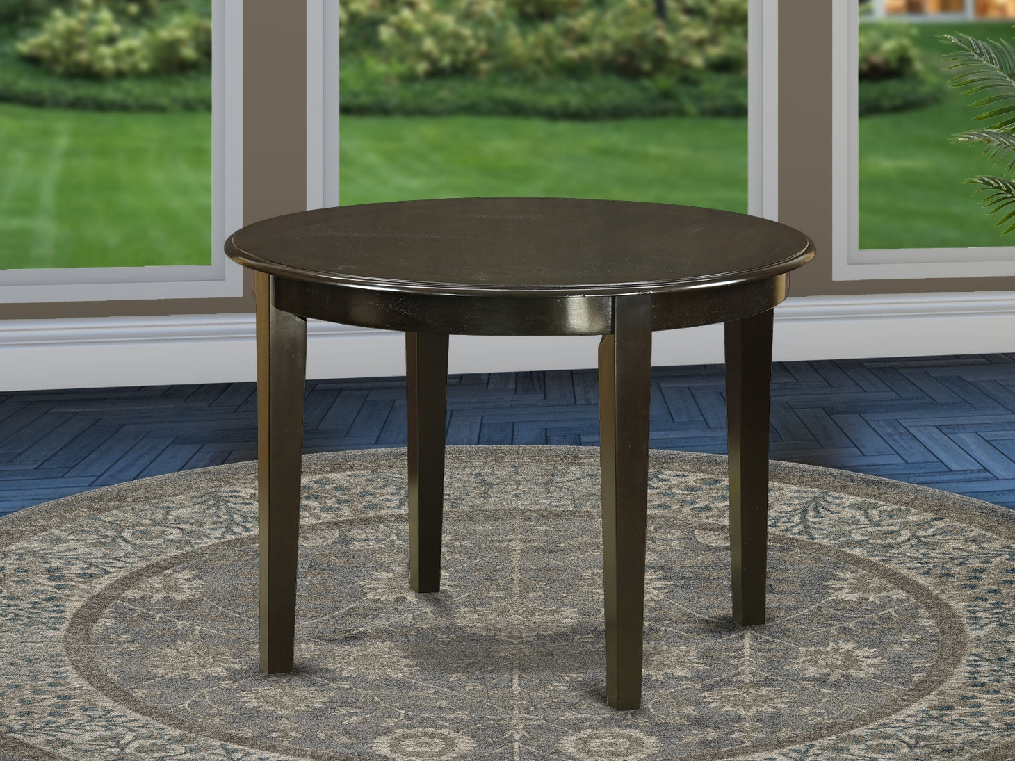 BOT-CAP-T Boston table 42" Round with 4 tapered legs