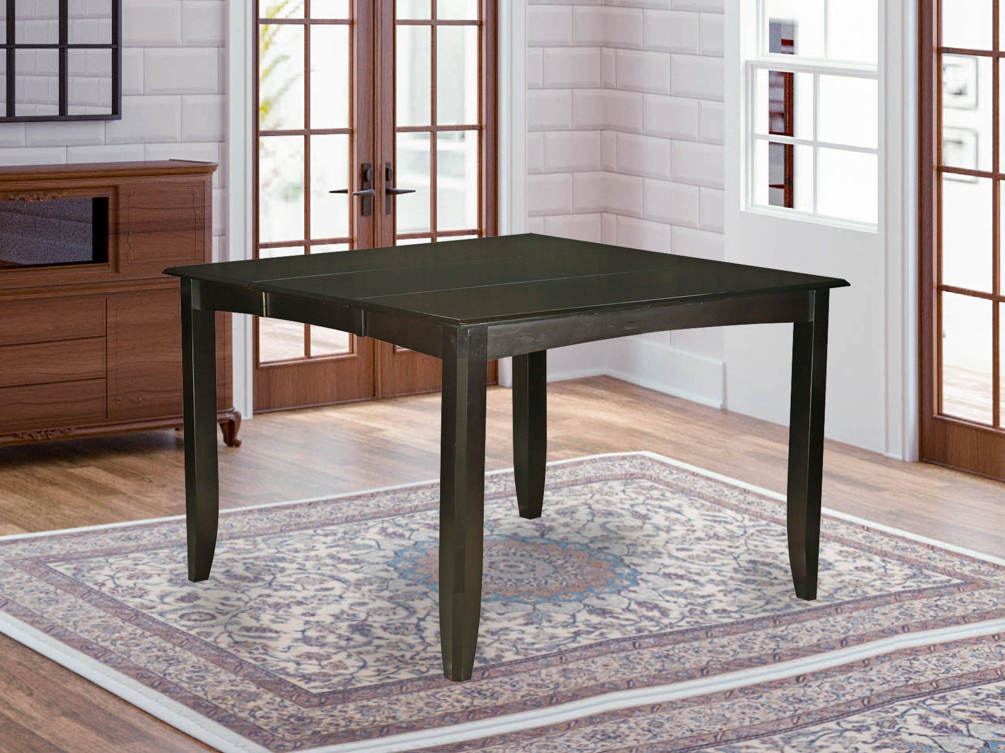 FAT-CAP-T Fairwinds Gathering Counter Height Dining Square 54" Table with 18" Butterfly Leaf finished in Cappuccino