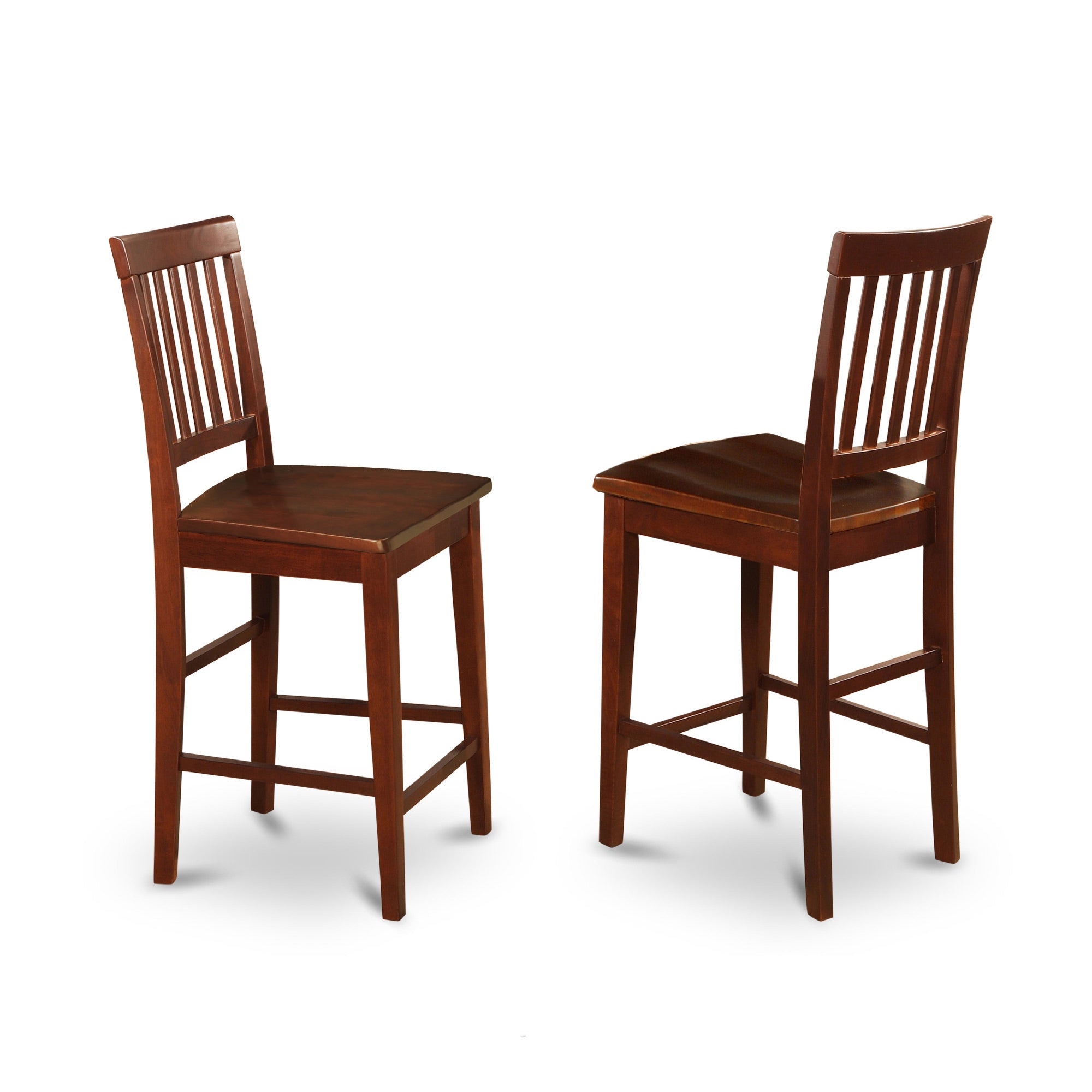 DUVN7H-MAH-W 7 Pc Counter height Table set- pub Table and 6 bar stools