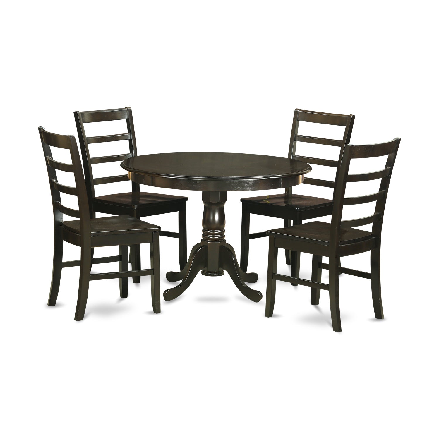 HLPF5-CAP-W 5 PC small Kitchen Table set-Kitchen Table and 4 Dinette Chairs.