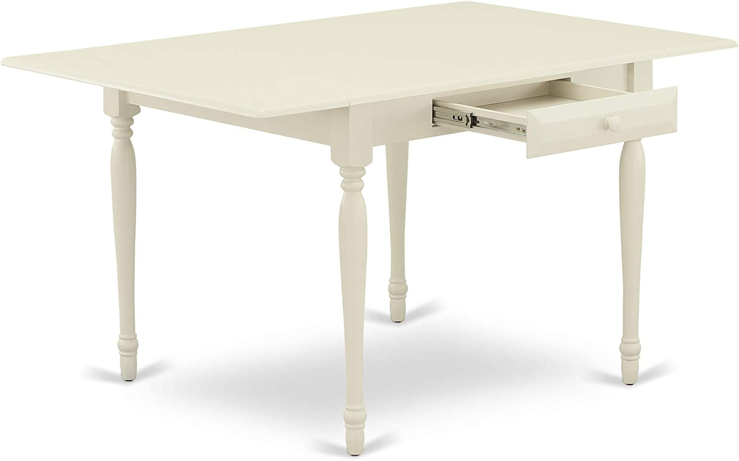 Monza 3Pc Rectangular Table and 2 Parson Chairs Dining Table Set In Linon White