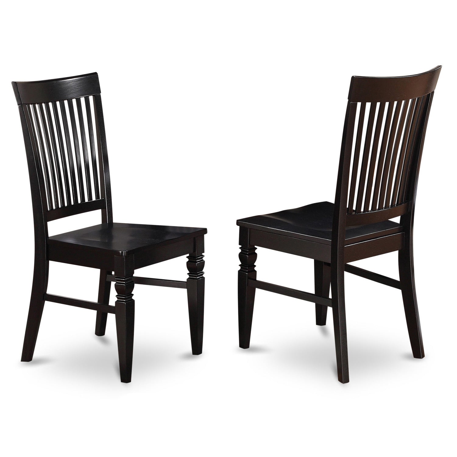 DUWE7-BLK-W 7 Pcs Dining room sets -Small Kitchen Table and 6 Dining Chairs