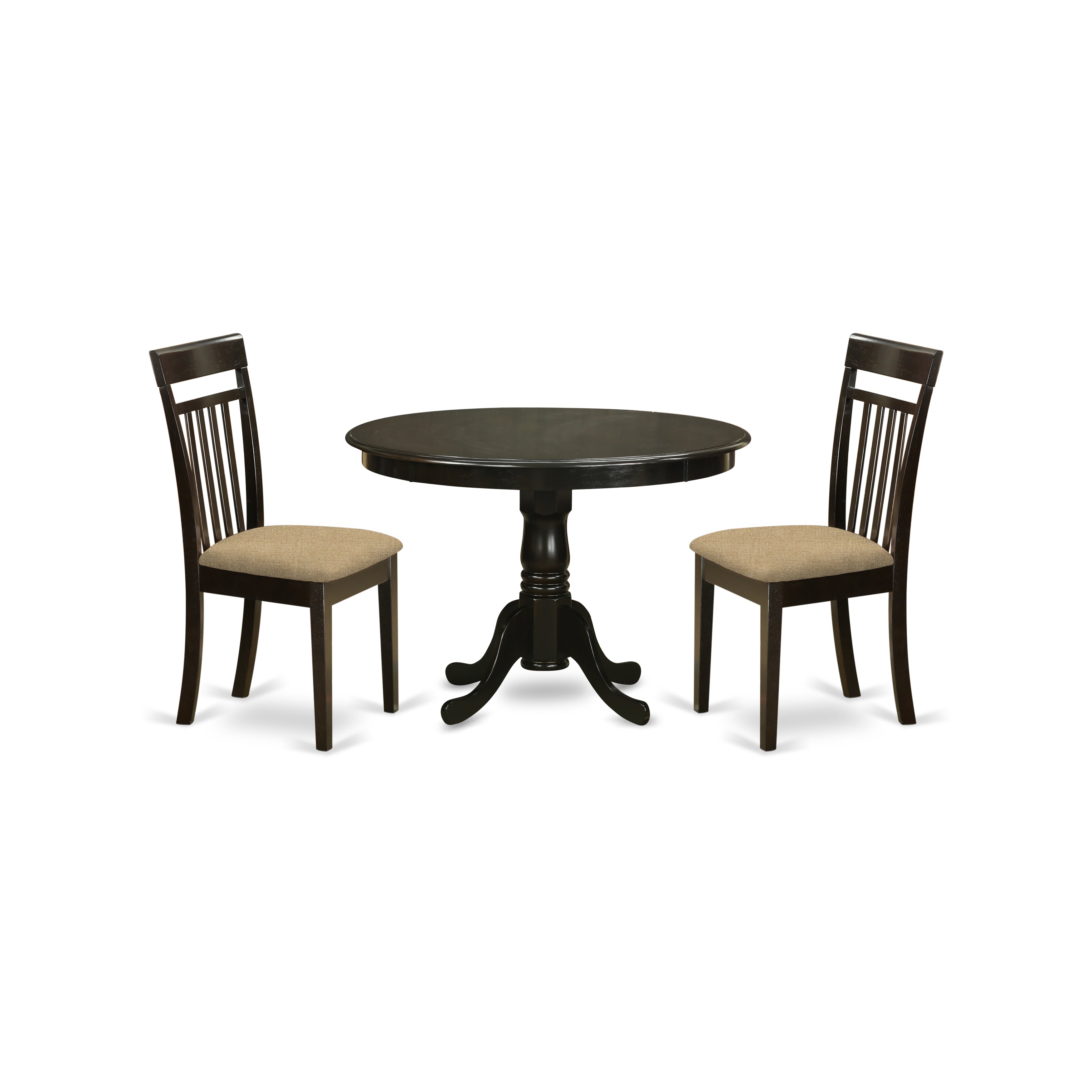 HLCA3-CAP-C 3 Pc Kitchen nook Dining set-Dining Table and 2 dinette Chairs