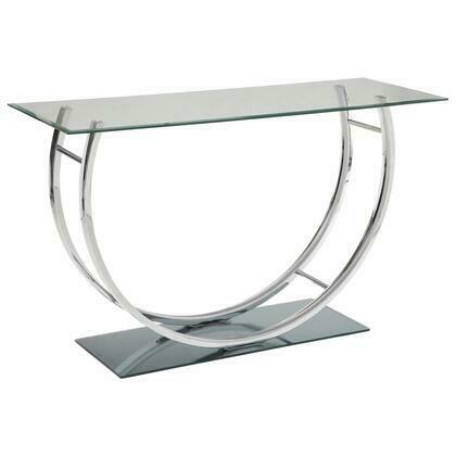 Coaster Contemporary U-Shaped Sofa Accent Table Chrome 704989