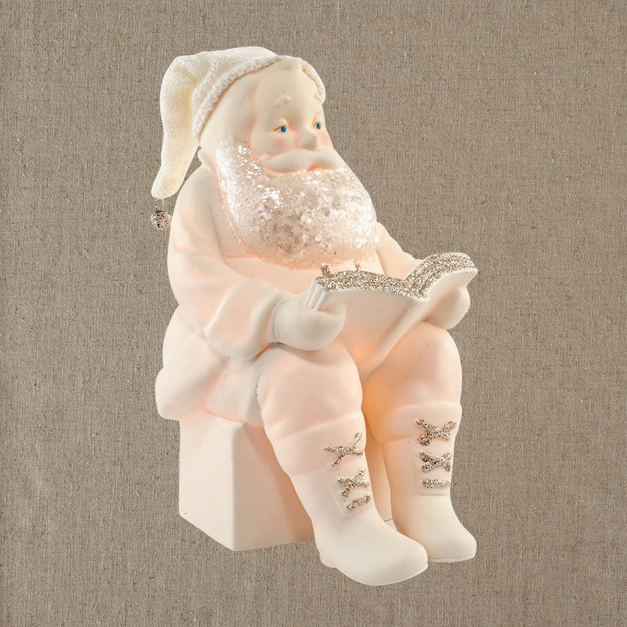 Snowbabies Story to Tell Santa with Storybook Porcelain Figurine 4031873