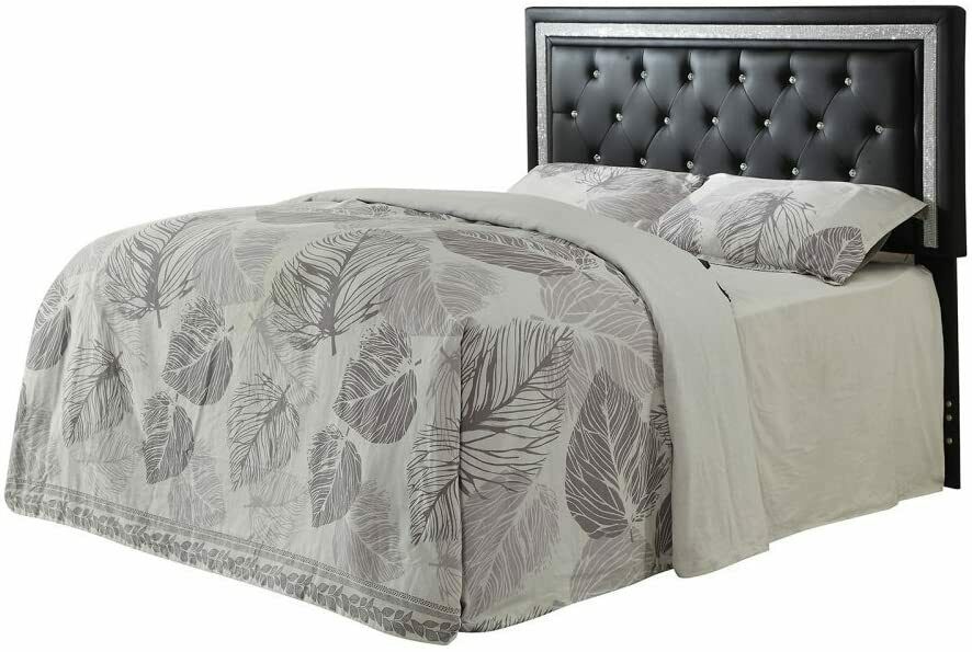 Coaster Andenne King Tufted Upholstered Headboard Black