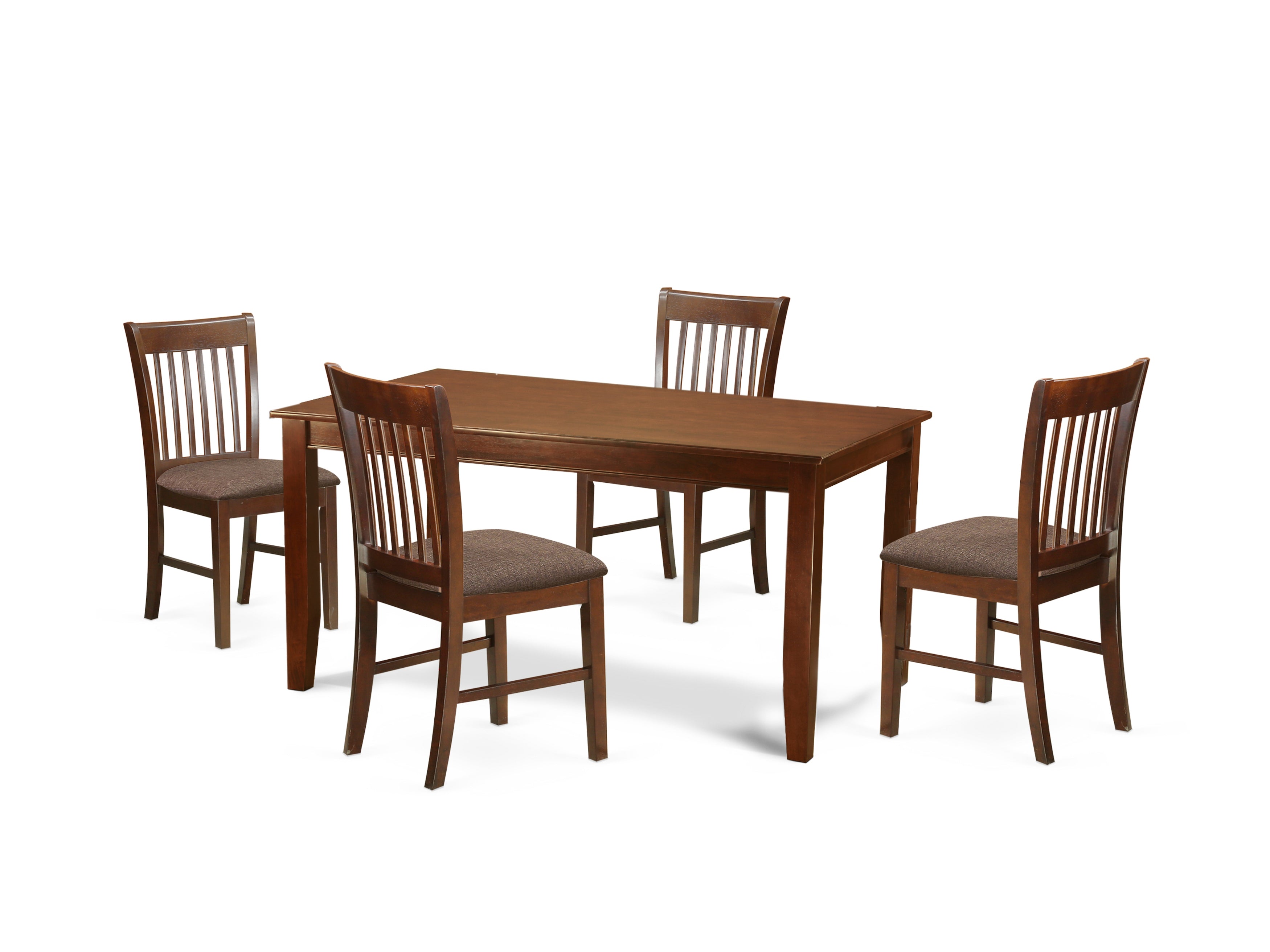 DUNO5-MAH-C 5 Pc Formal Dining room set-Dinette Table and 4 dinette Chairs