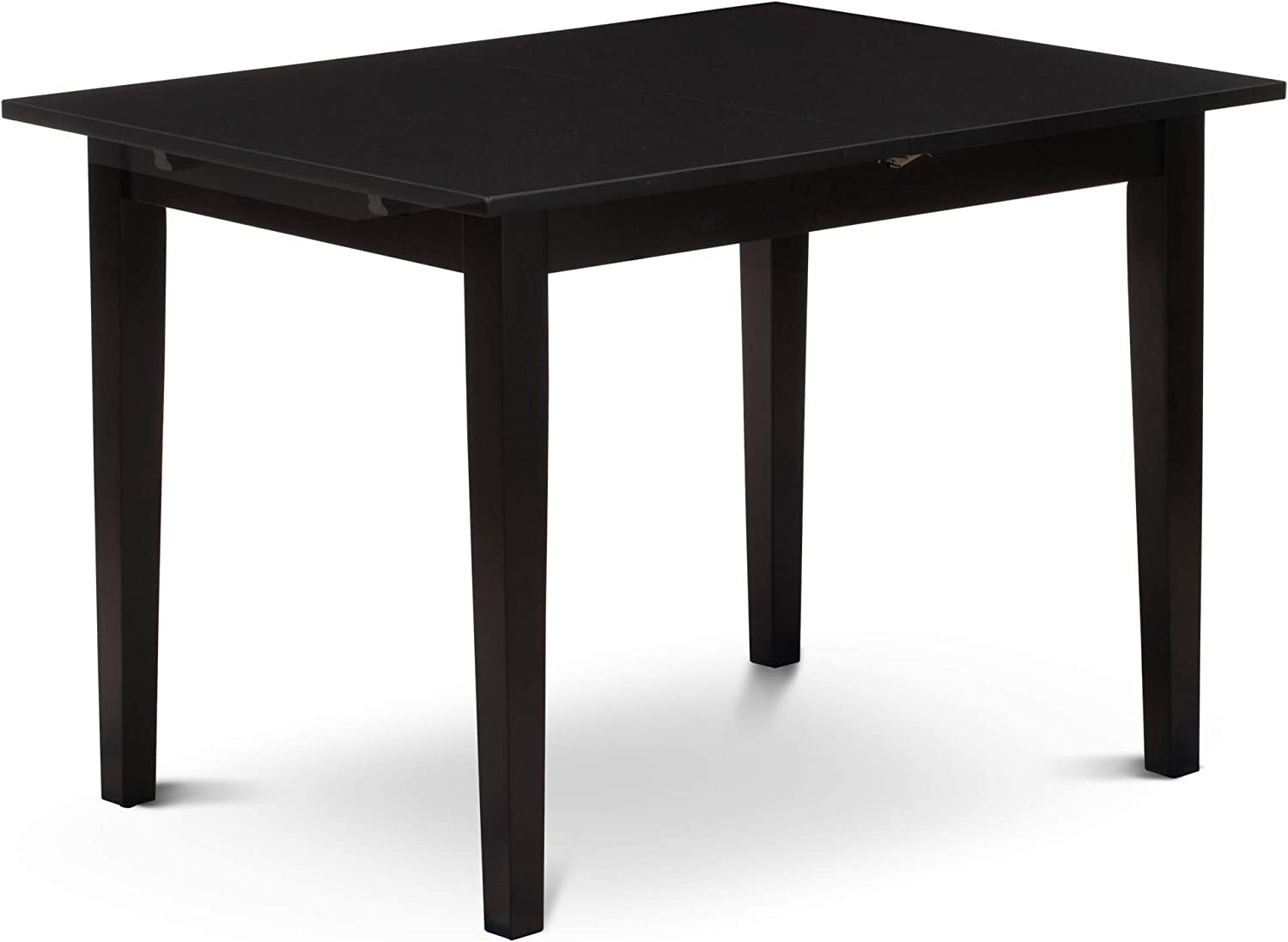 Norfolk Rectangular Dining Table with 12" Butterfly Leaf - Black Color