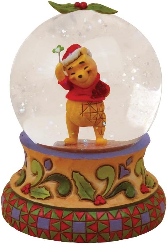 Jim Shore Disney Traditions Merry Christmas Pooh Water Globe
