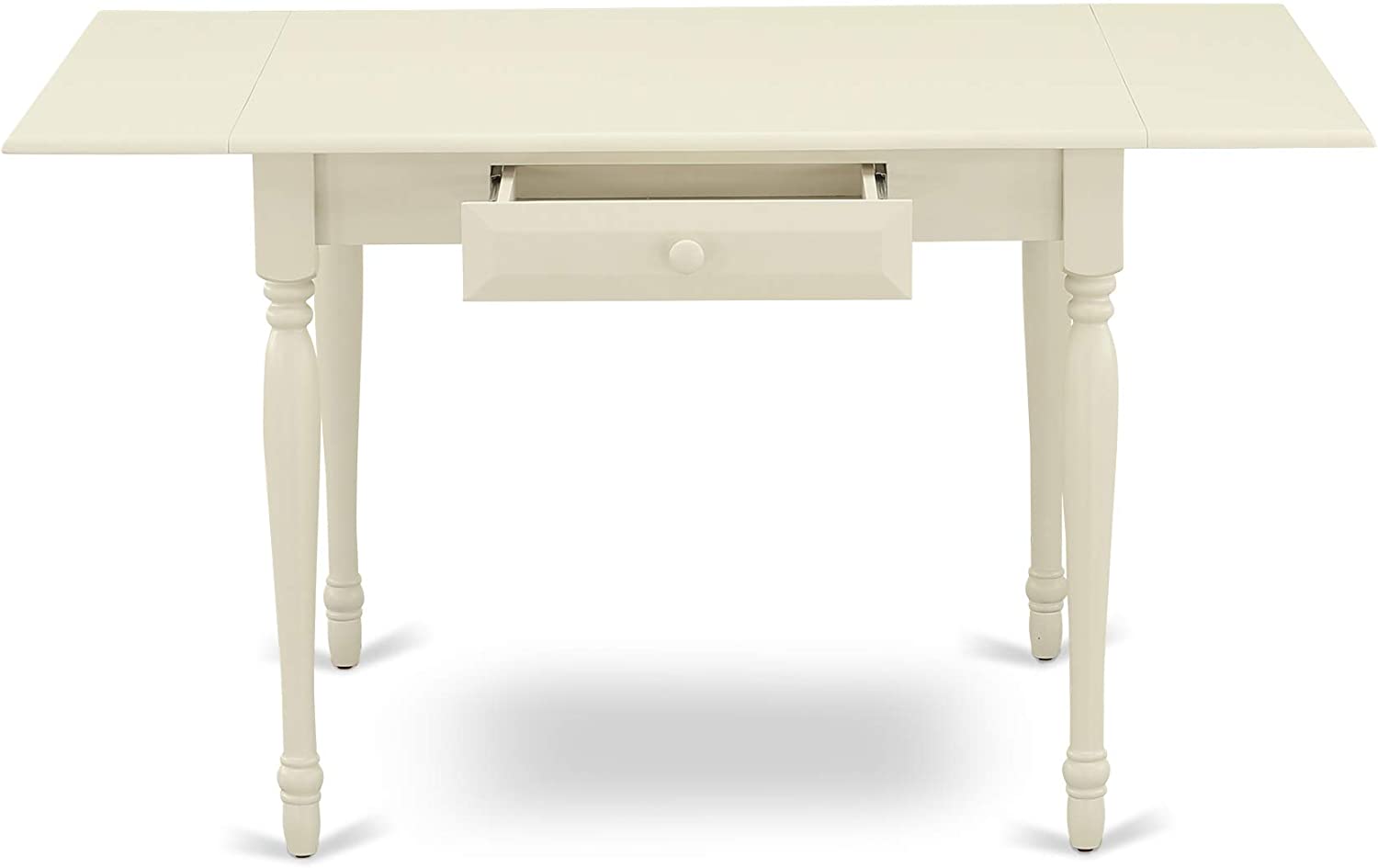 Monza 3Pc Rectangular Table and 2 Parson Chairs Dining Table Set In Linon White