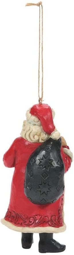 FAO Schwarz by Jim Shore Santa with FAO Toy Bag, Hanging Ornament