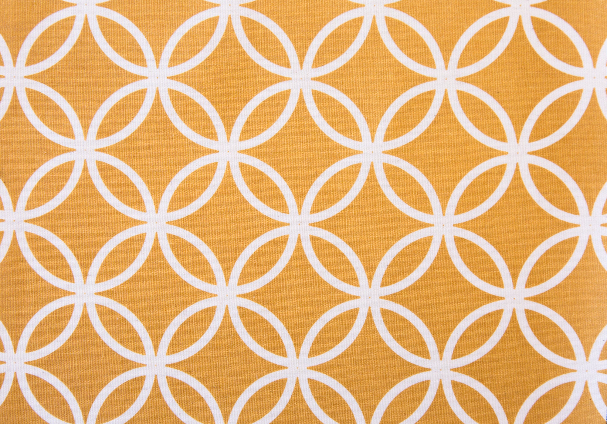 ACCENT CHAIR - 2PCS SET/ BURNT YELLOW " CIRCULAR "