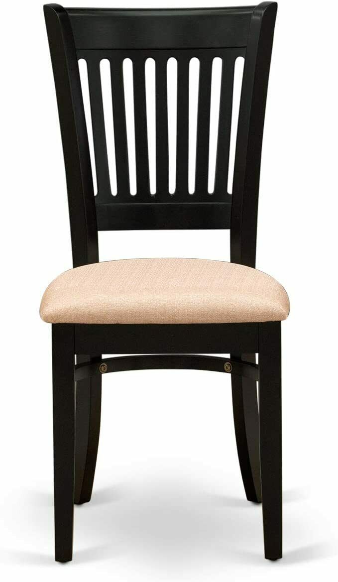 Vancouver Dining Upholstered Chair, Standard Height, VAC-BLK-C Set Of 2