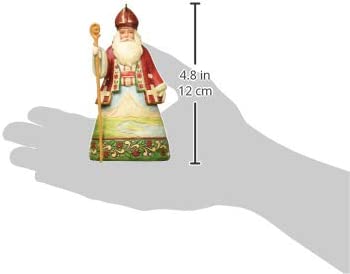 Jim Shore Heartwood Creek Swiss Santa Stone Resin Hanging Ornament