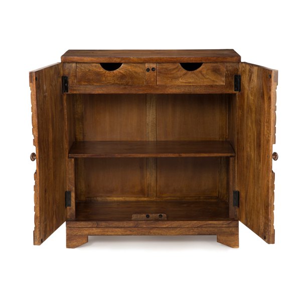 Steve Silver Govinda Chairboard Accent Cabinet in Sepia Brown