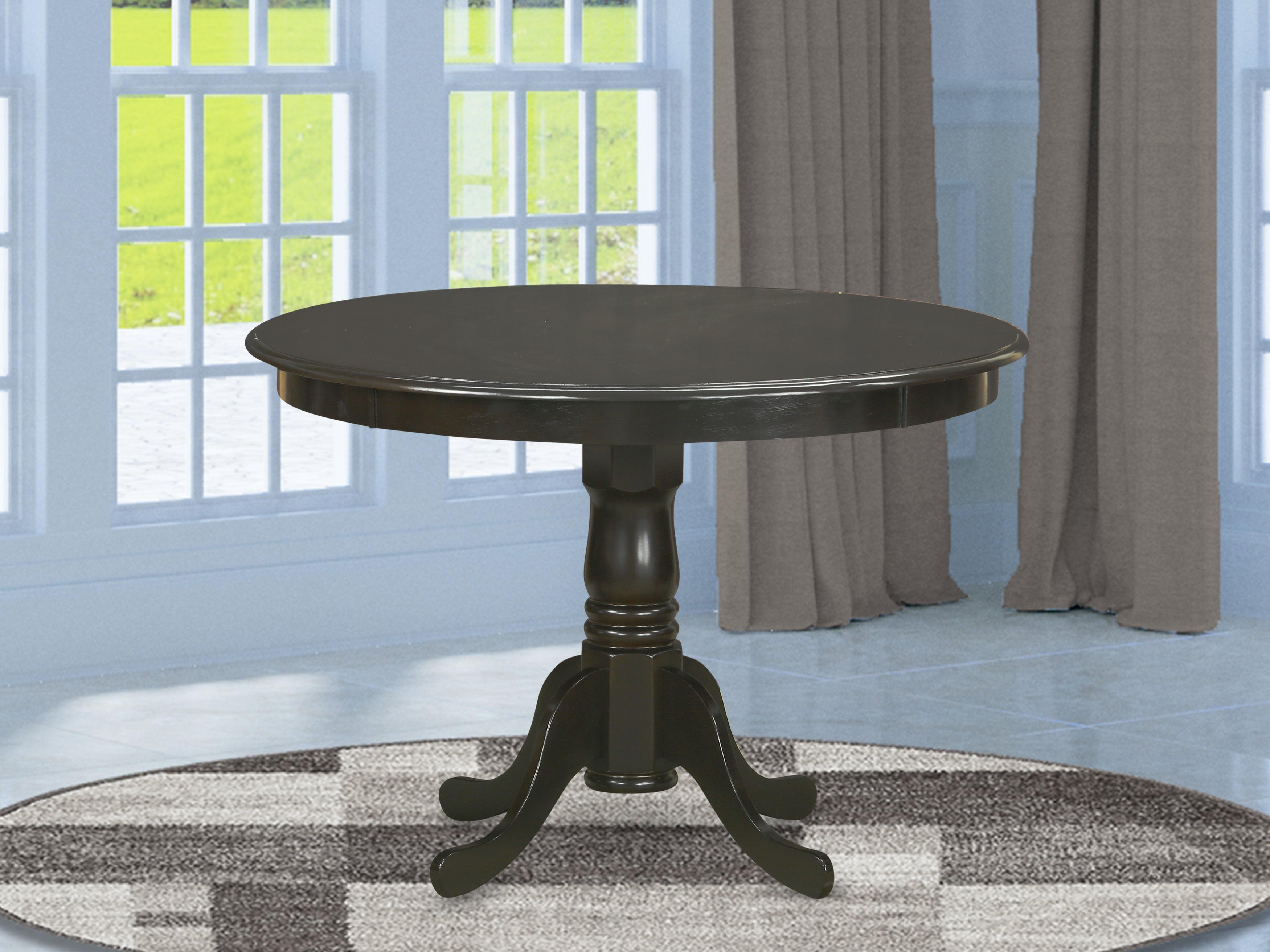 HLT-CAP-TP Table 42" diameter Round Table -Cappuccino Finish