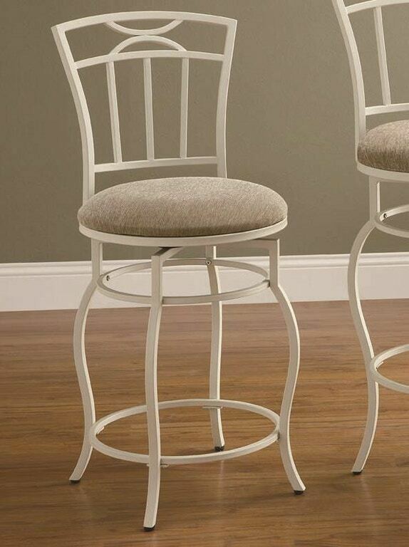 Coaster Upholstered Counter Height Game Room Stool Beige And Eggshell 122049