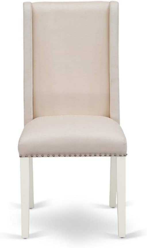 East West Furniture DLFL3-WHI-01 3-Piece Wood Dini