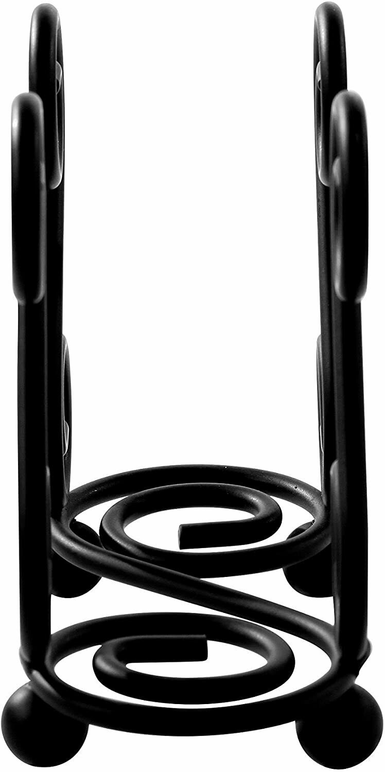 Spectrum Diversified Scroll S Design Traditional-Style Napkin Holder Black