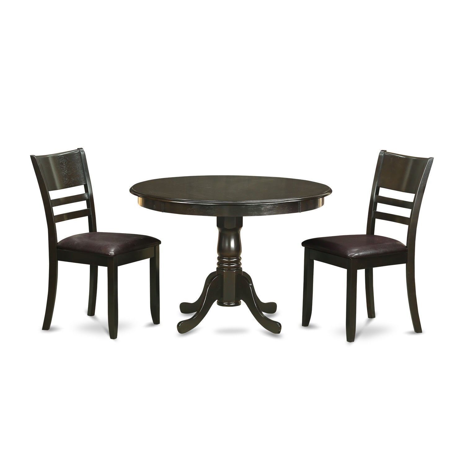HLLY3-CAP-LC 3 PC Kitchen nook Dining set-Dining Table and 2 dinette Chairs