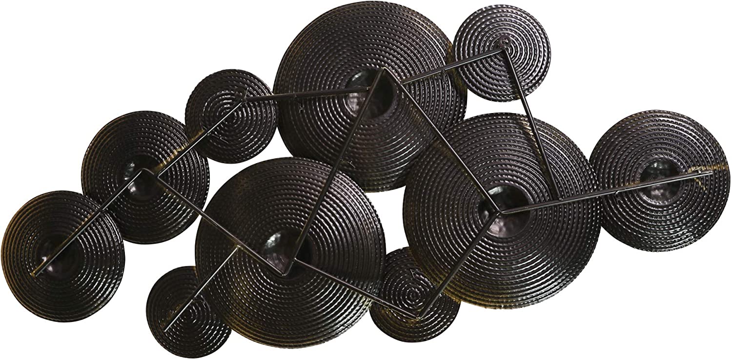 Stratton Home Decor Rustic S07662 Textured Metal Centerpiece Wall Sculpture