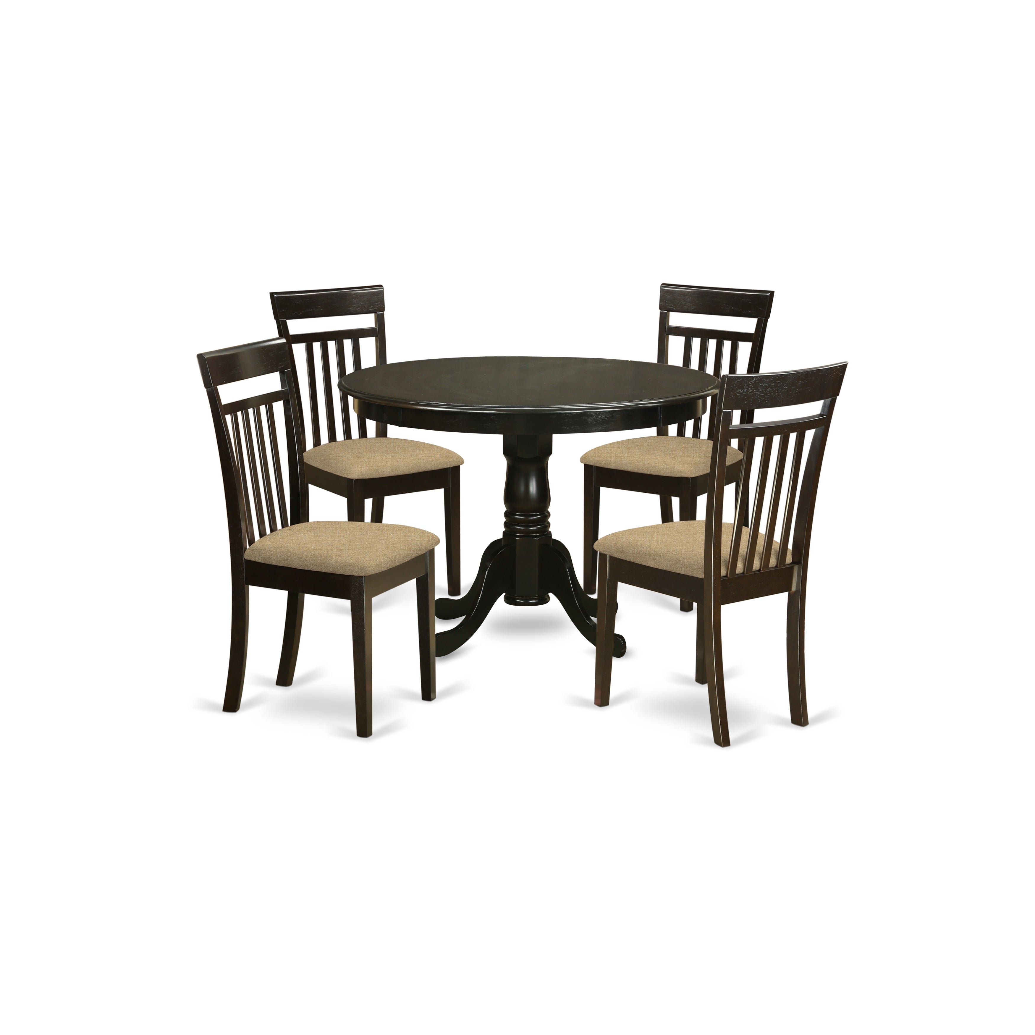 HLCA5-CAP-C 5 Pc Kitchen nook Dining set-Kitchen Dining nook-and 4 Kitchen Chairs