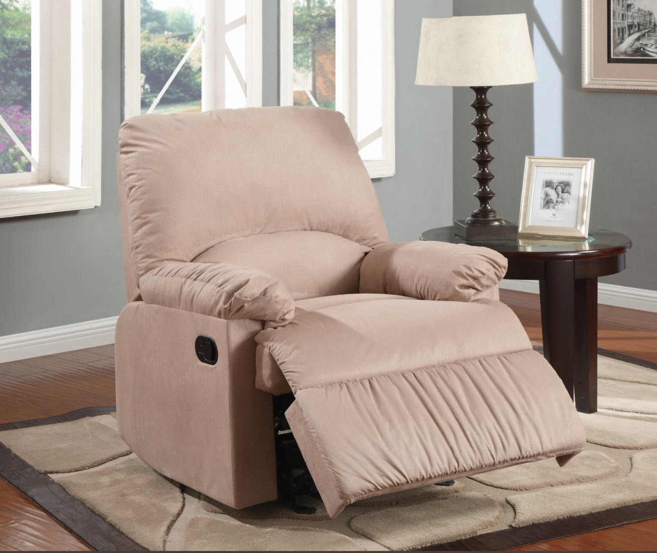 Coaster Casual Upholstered Brown Motion Recliner