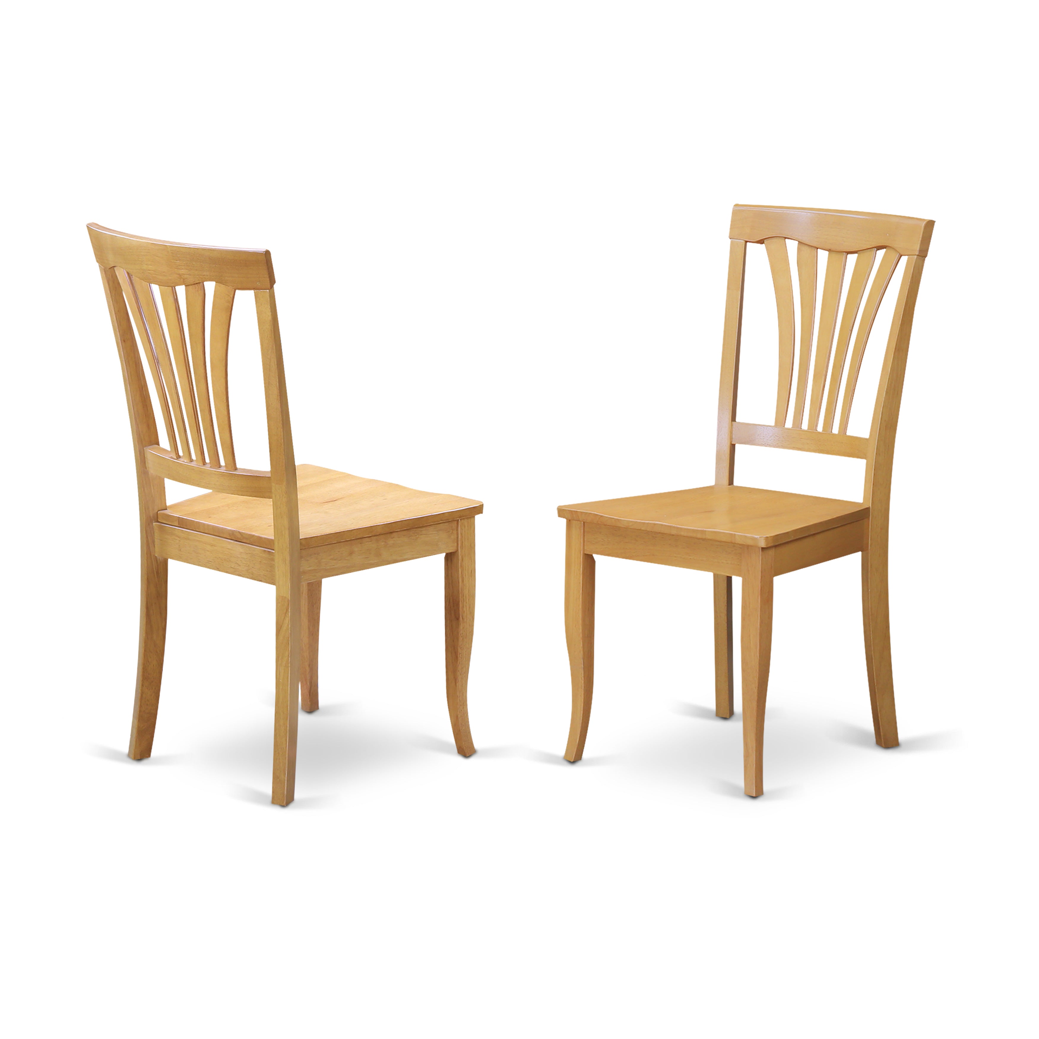 DLAV5-OAK-W 5 PC Kitchen Table set-drop leaf Table and 4 dinette Chairs