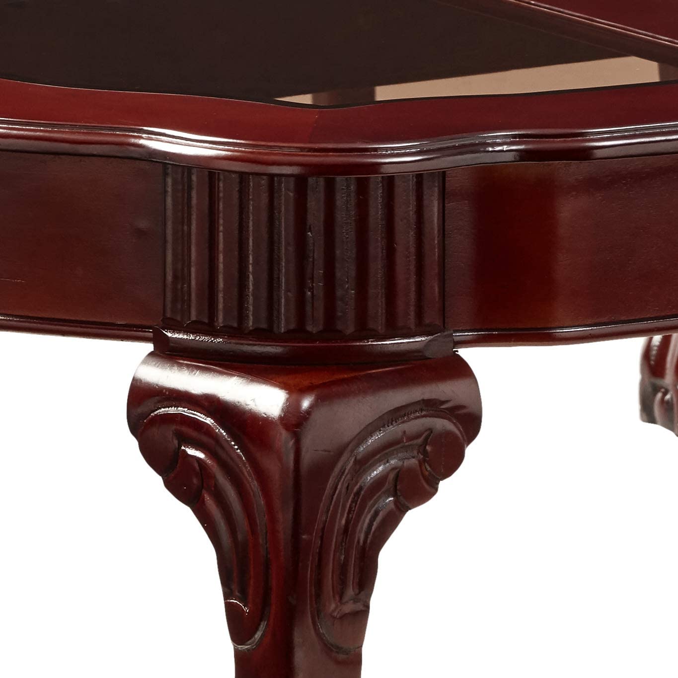 Canebury Cherry Finish 3Pc Pack Coffee/End Table Set