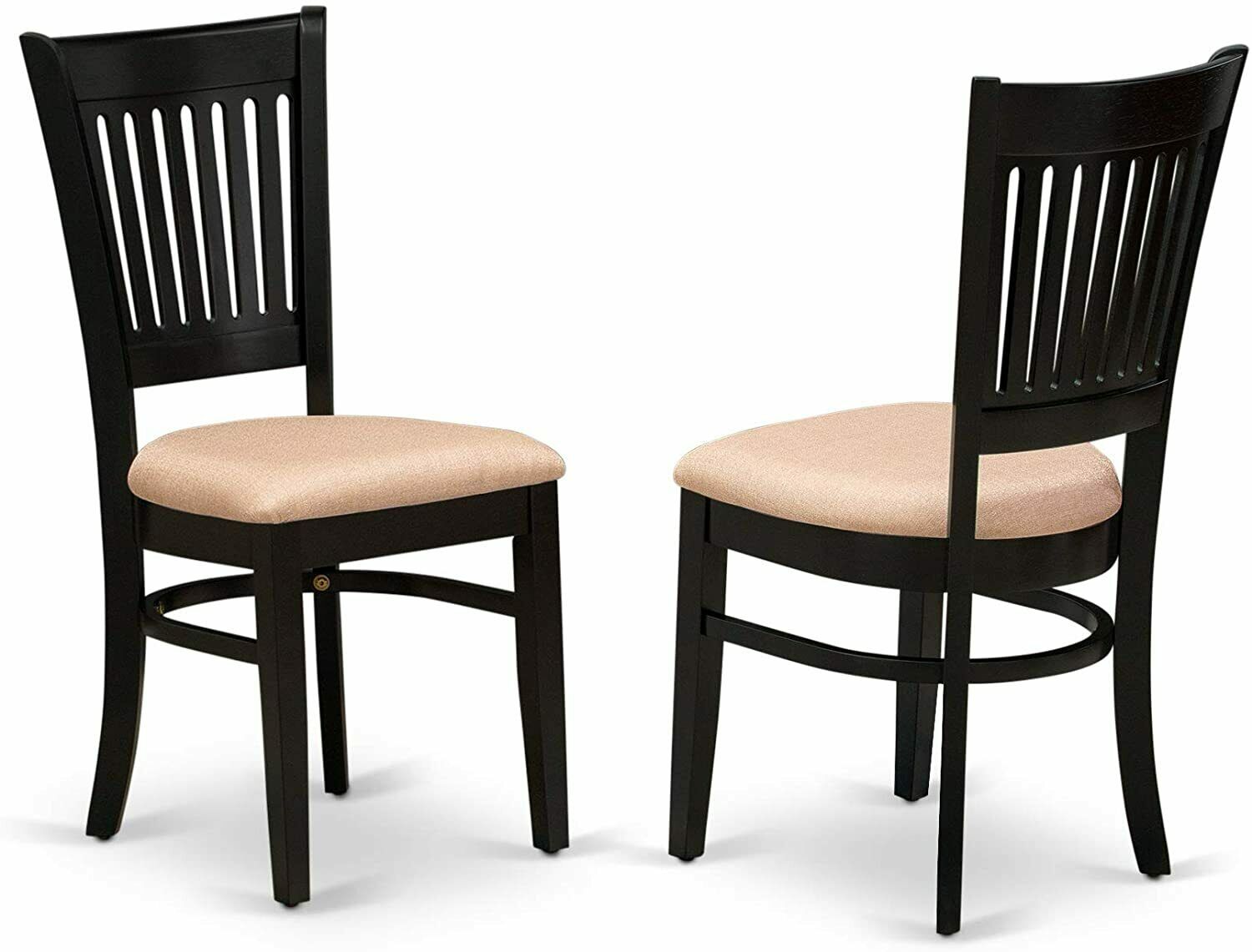 Vancouver Dining Upholstered Chair, Standard Height, VAC-BLK-C Set Of 2