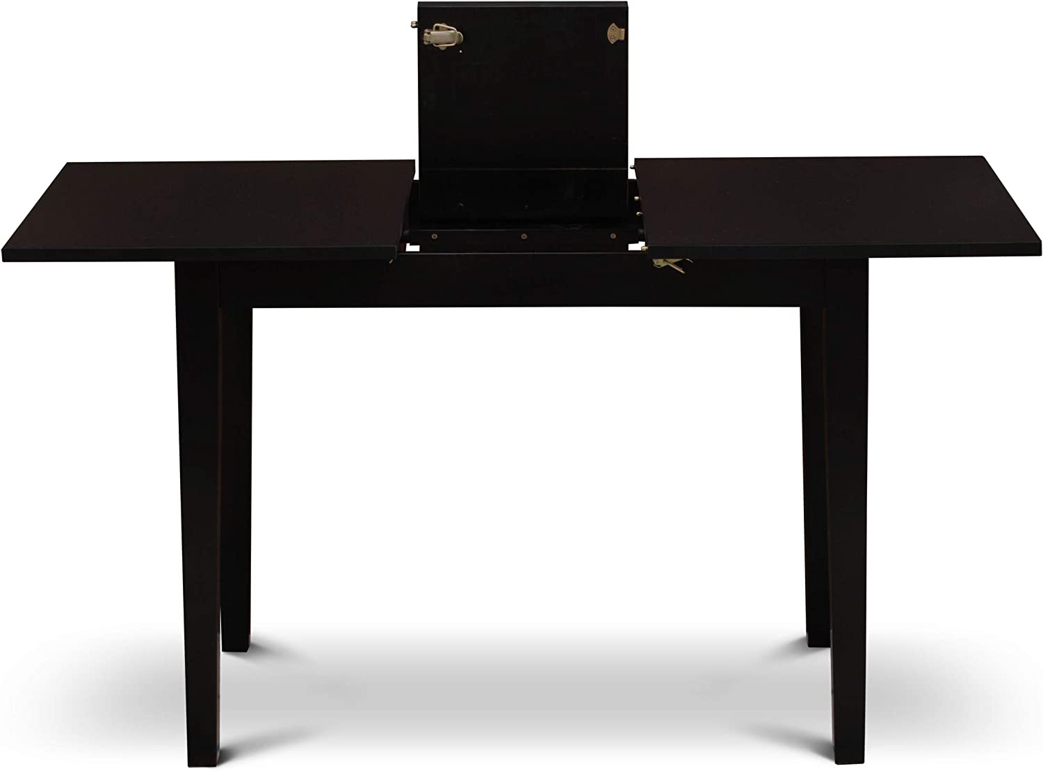 Norfolk Rectangular Dining Table with 12" Butterfly Leaf - Black Color