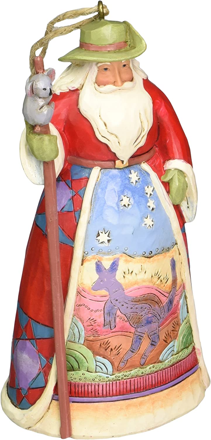 Jim Shore Heartwood Creek Australian Santa Stone Resin Hanging Ornament