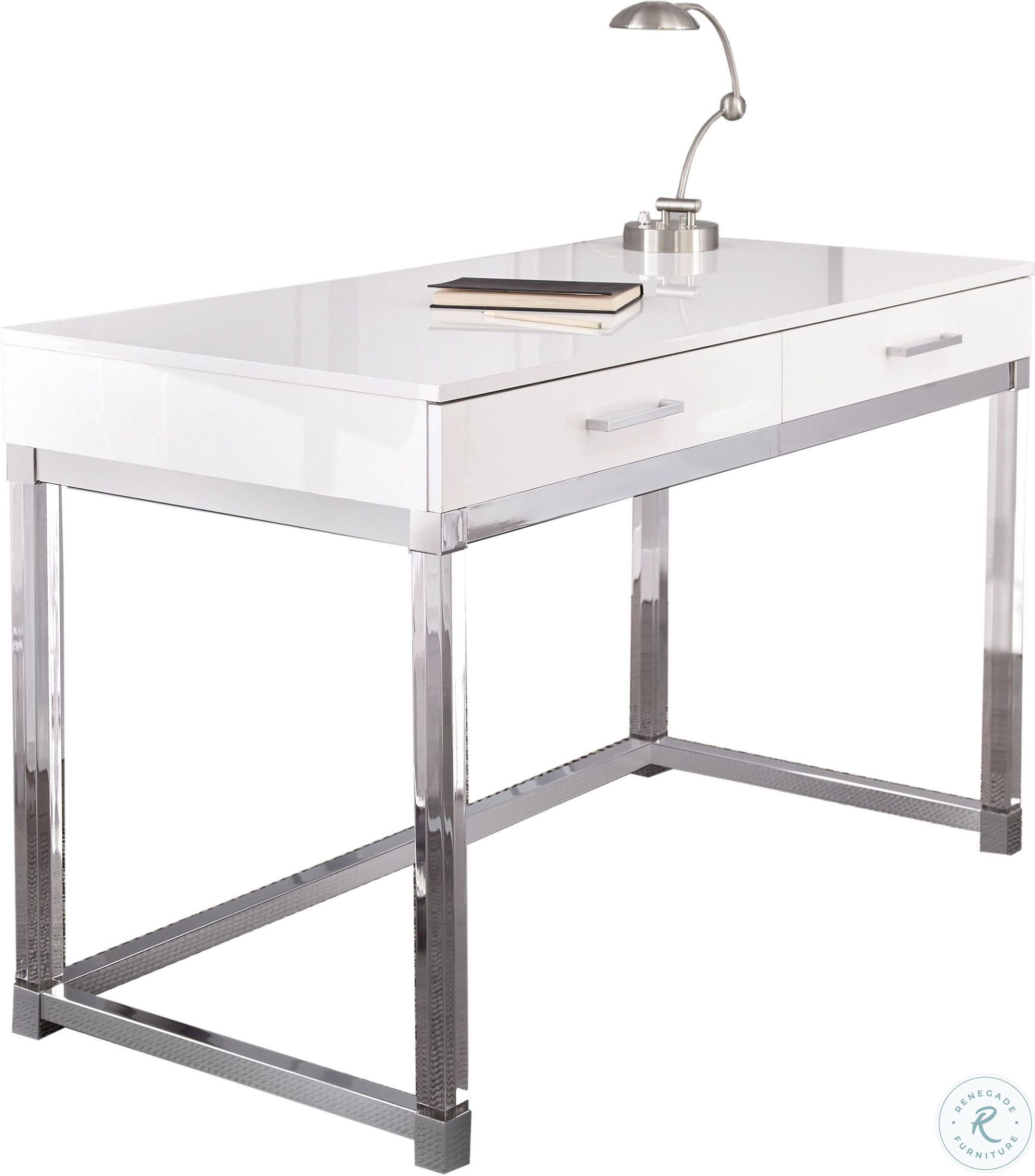 Steve Silver Everett White Painted Wood Desk