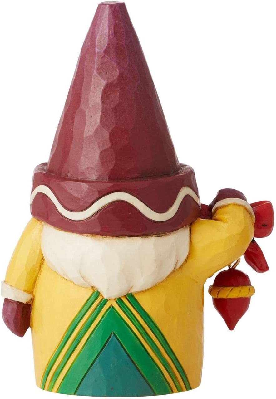 Enesco Jim Shore Crayola Gnome Holding Ornament Figurine