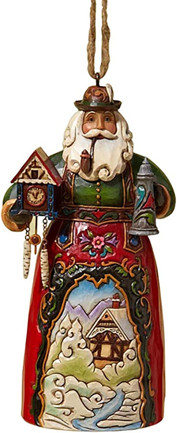Jim Shore Heartwood Creek German Santa Stone Resin Hanging Ornament