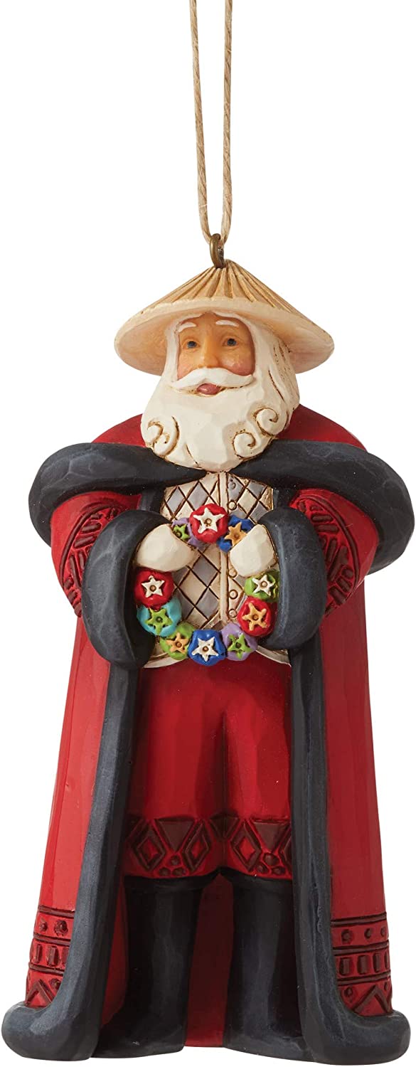 Shore Heartwood Creek Christmas Around The World Filipino Santa Hanging Ornament