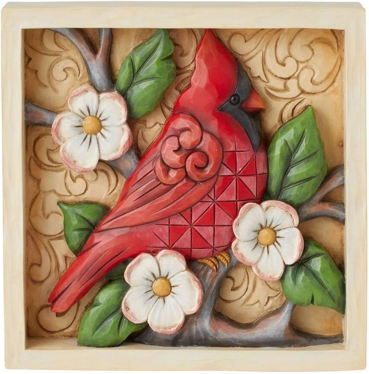 Enesco Jim Shore Heartwood Creek Cardinal Decorative Plaque