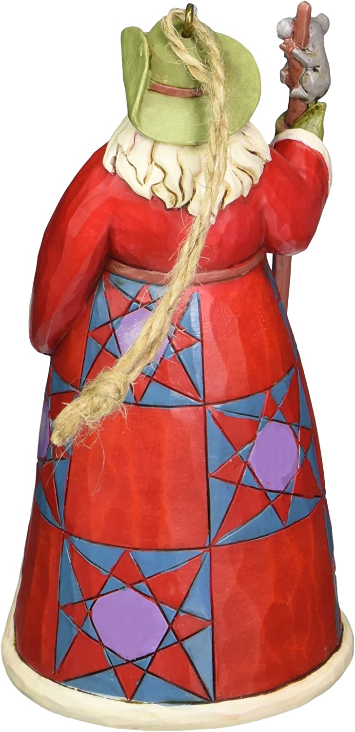 Jim Shore Heartwood Creek Australian Santa Stone Resin Hanging Ornament